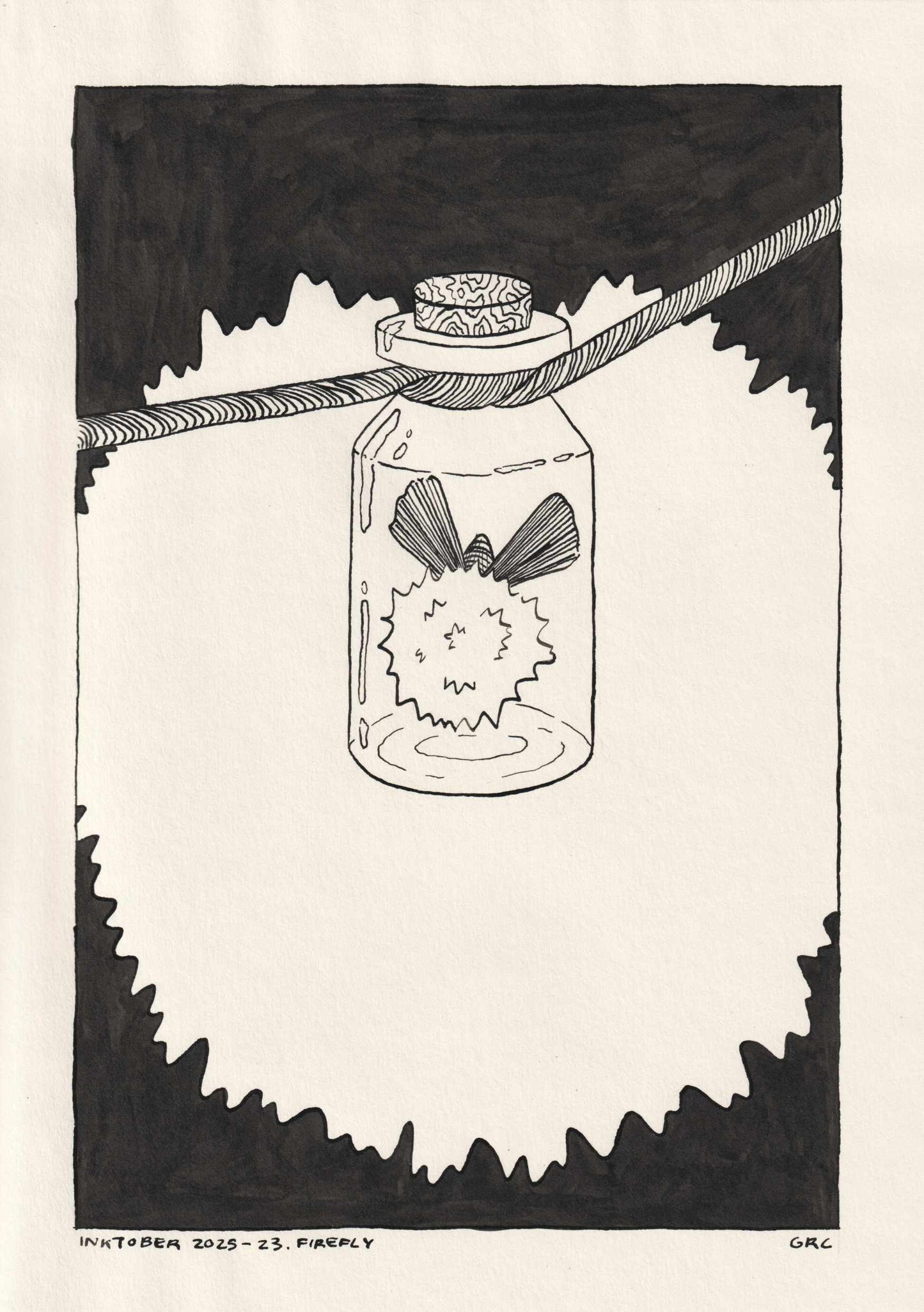 Ilustración Inktober 2025 FIREFLY (Original)