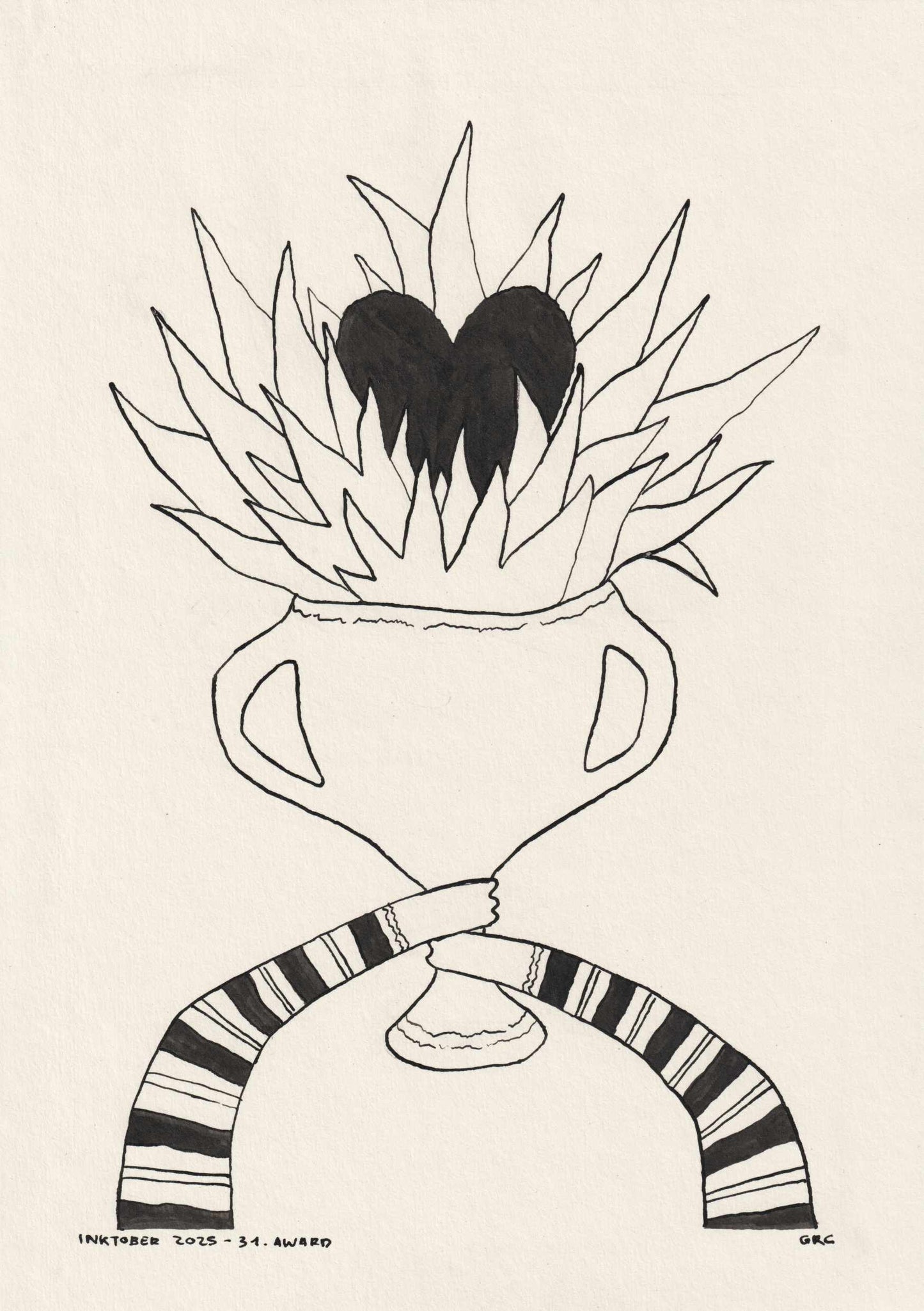 Ilustración Inktober 2025 AWARD (Original)