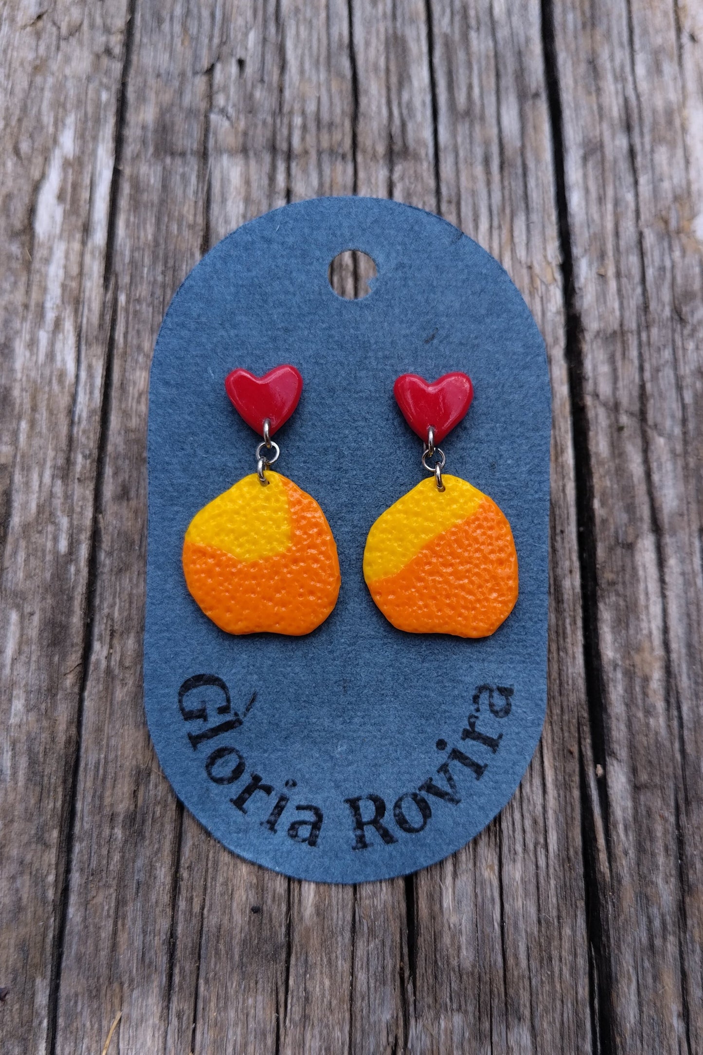 Pendientes Corazón de Naranja