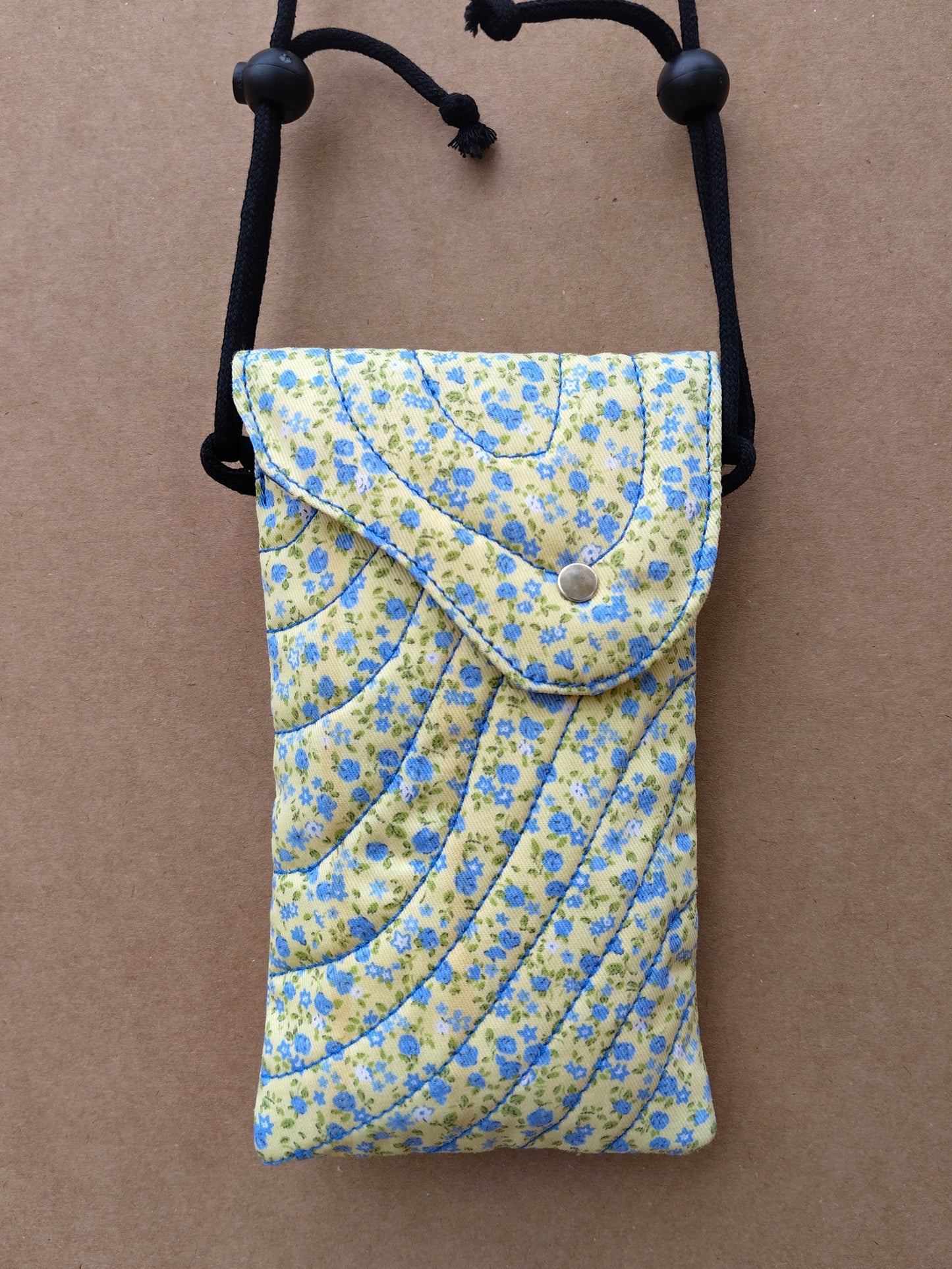 Bolso Melide Floretes verde y azul