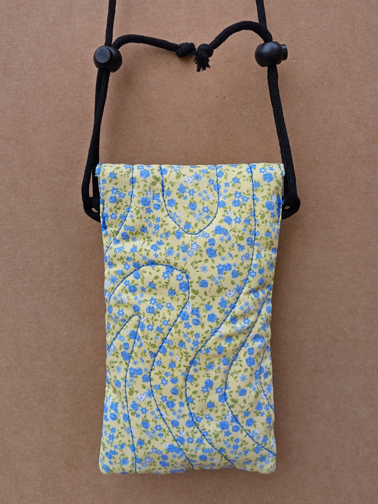 Bolso Melide Floretes verde y azul