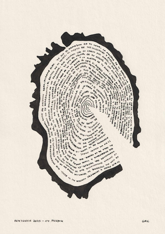 Ilustración Inktober 2025 TRUNK (Original)