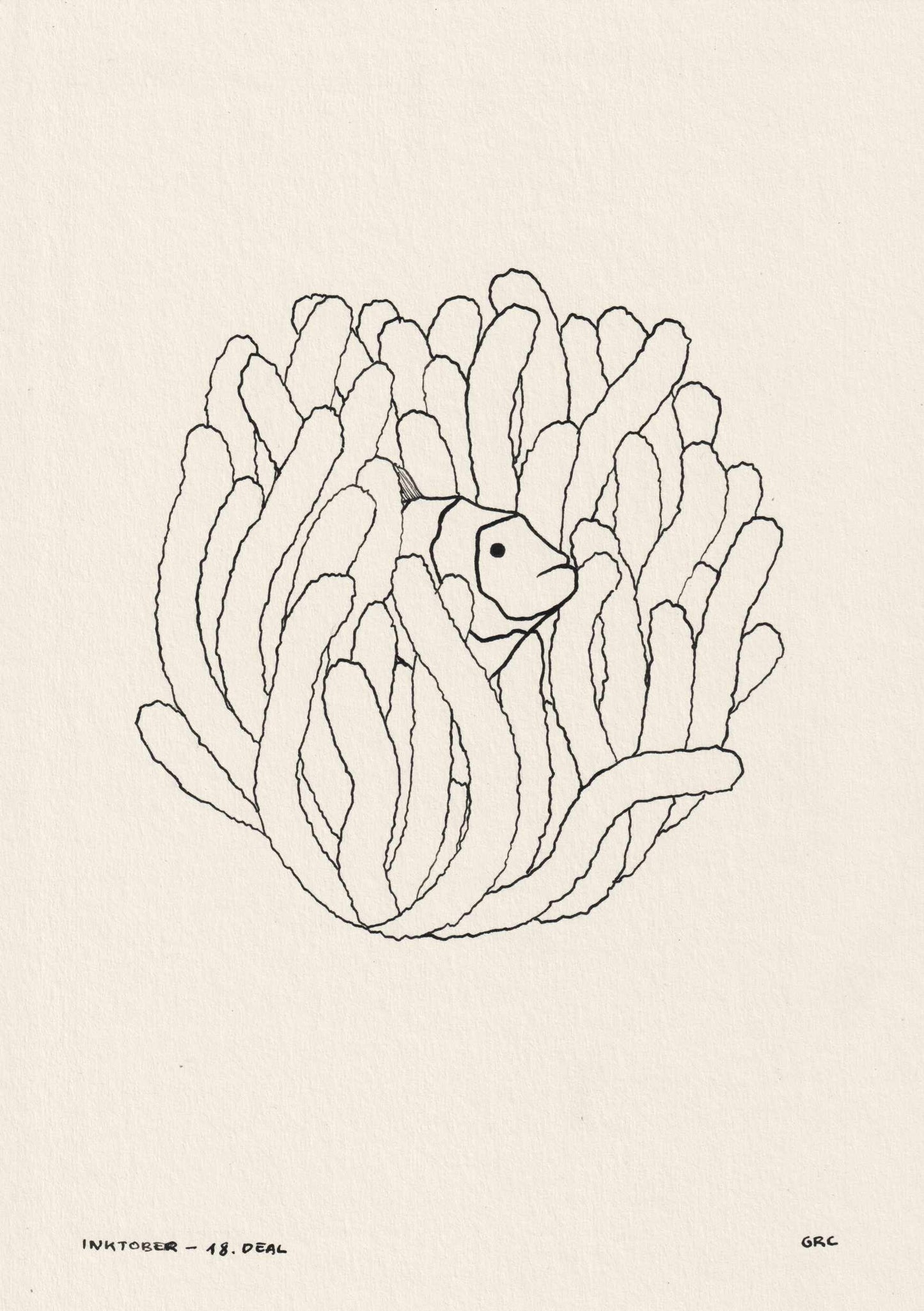 Ilustración Inktober 2025 DEAL (Original)