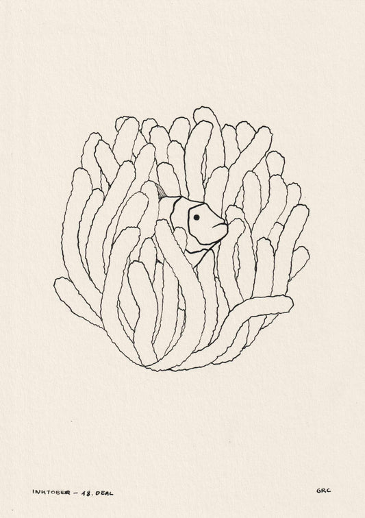 Ilustración Inktober 2025 DEAL (Original)