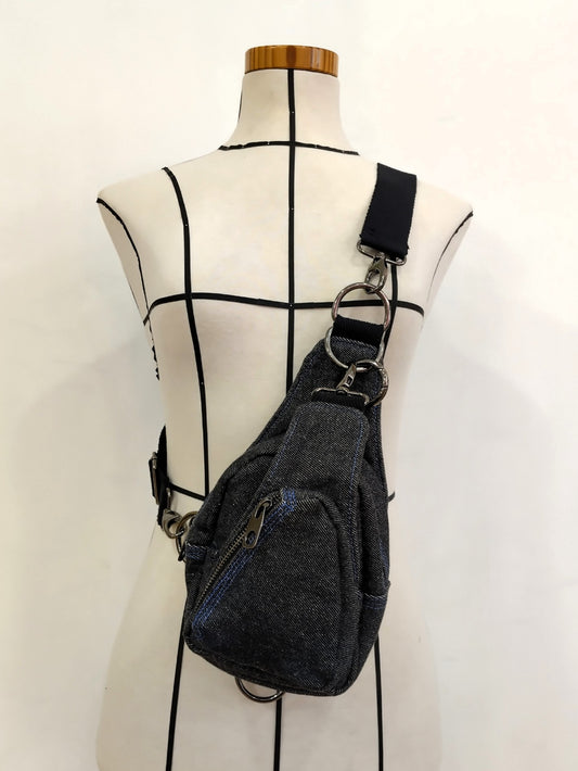 Mochila multiposición vaquera azul