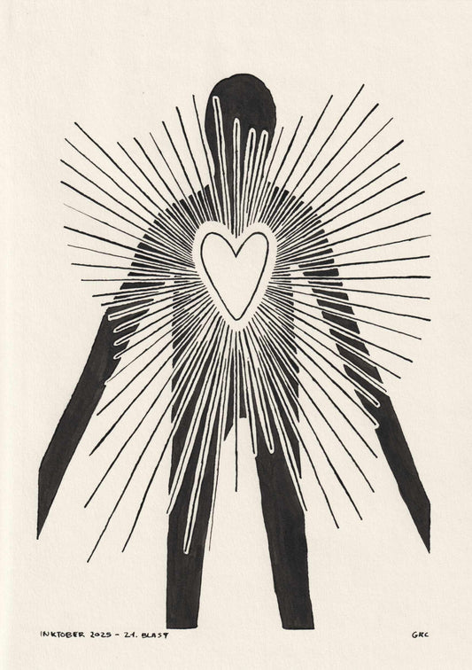 Ilustración Inktober 2025 BLAST (Original)