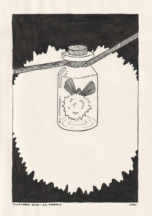 Ilustración Inktober 2025 FIREFLY (Original)