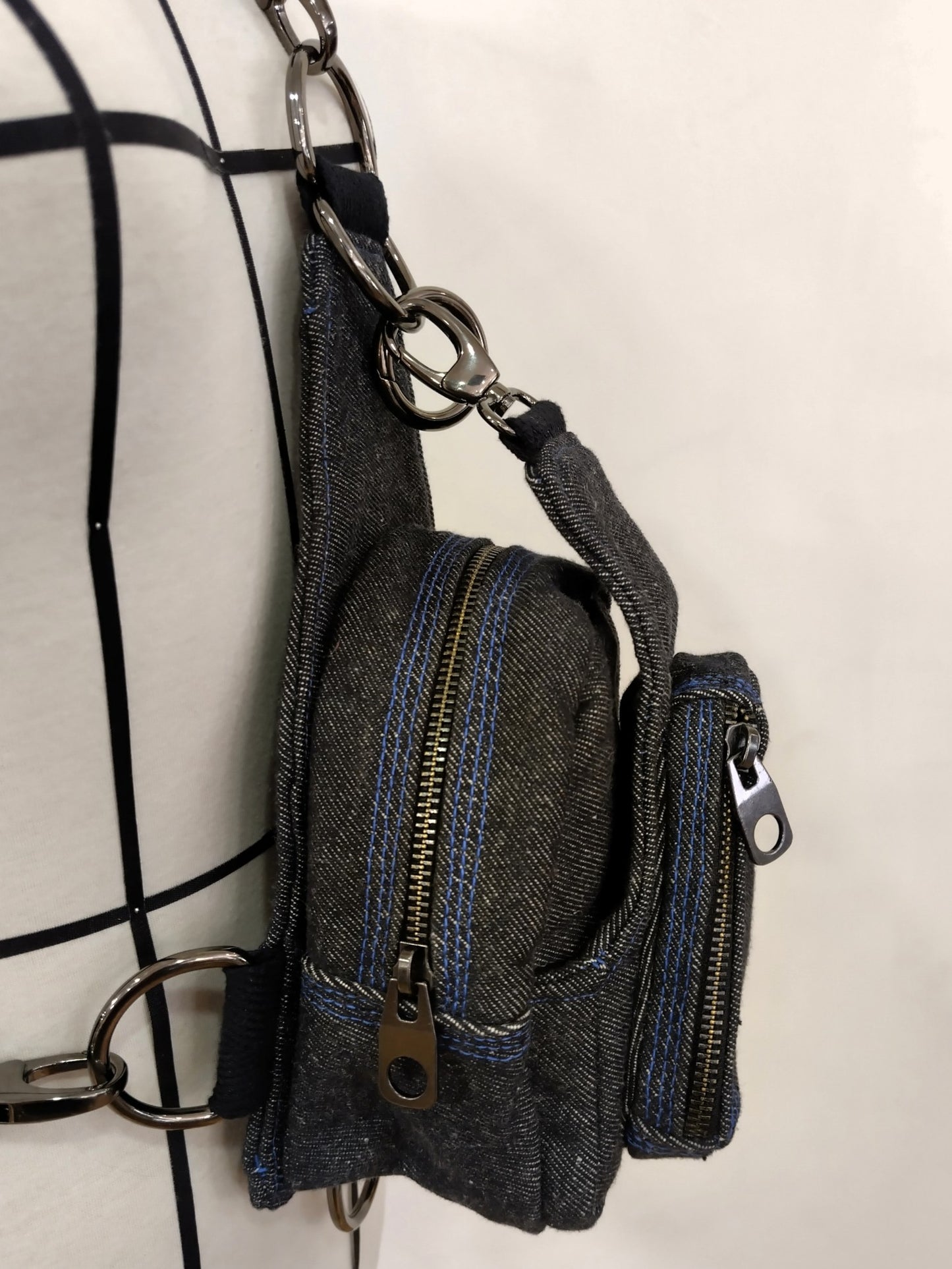 Mochila multiposición vaquera azul