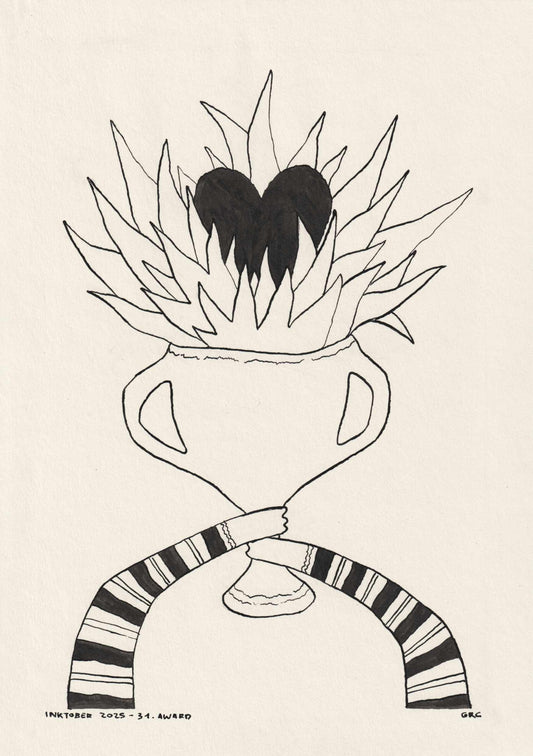 Ilustración Inktober 2025 AWARD (Original)