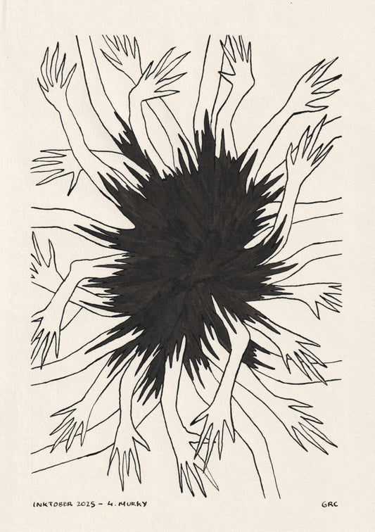 Ilustración Inktober 2025 MURKY (Original)