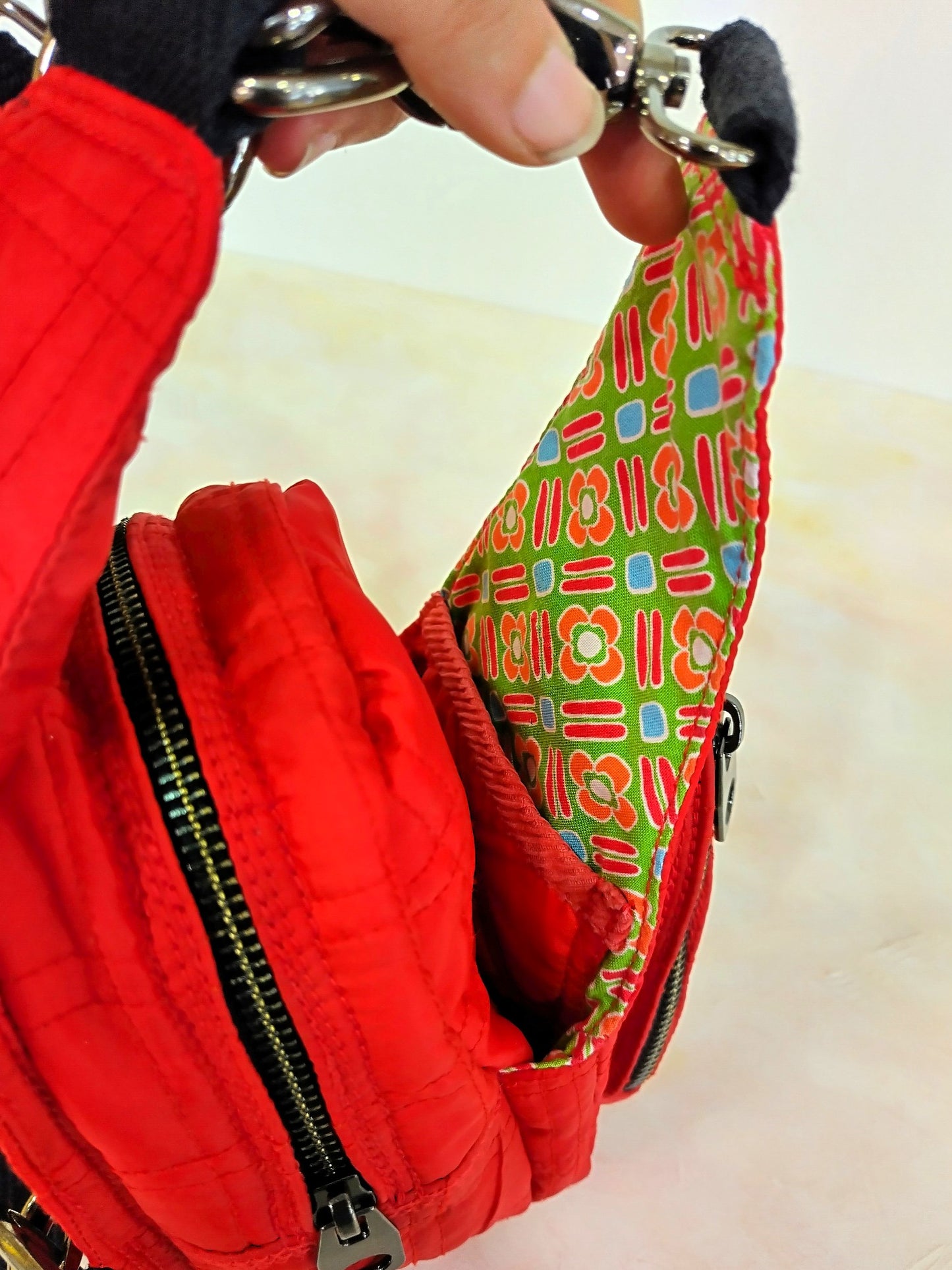 Mochila multiposición roja