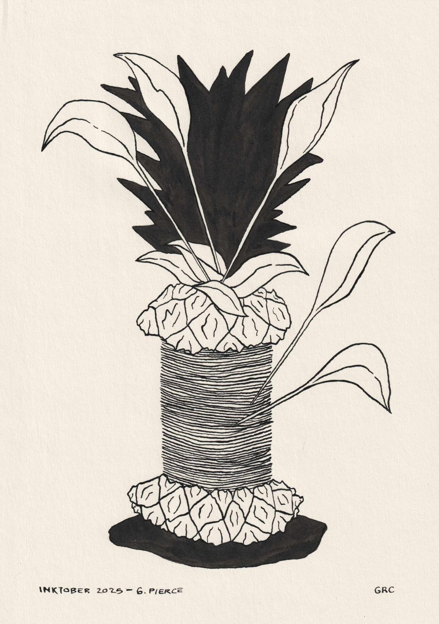 Ilustración Inktober 2025 PIERCE (Original)