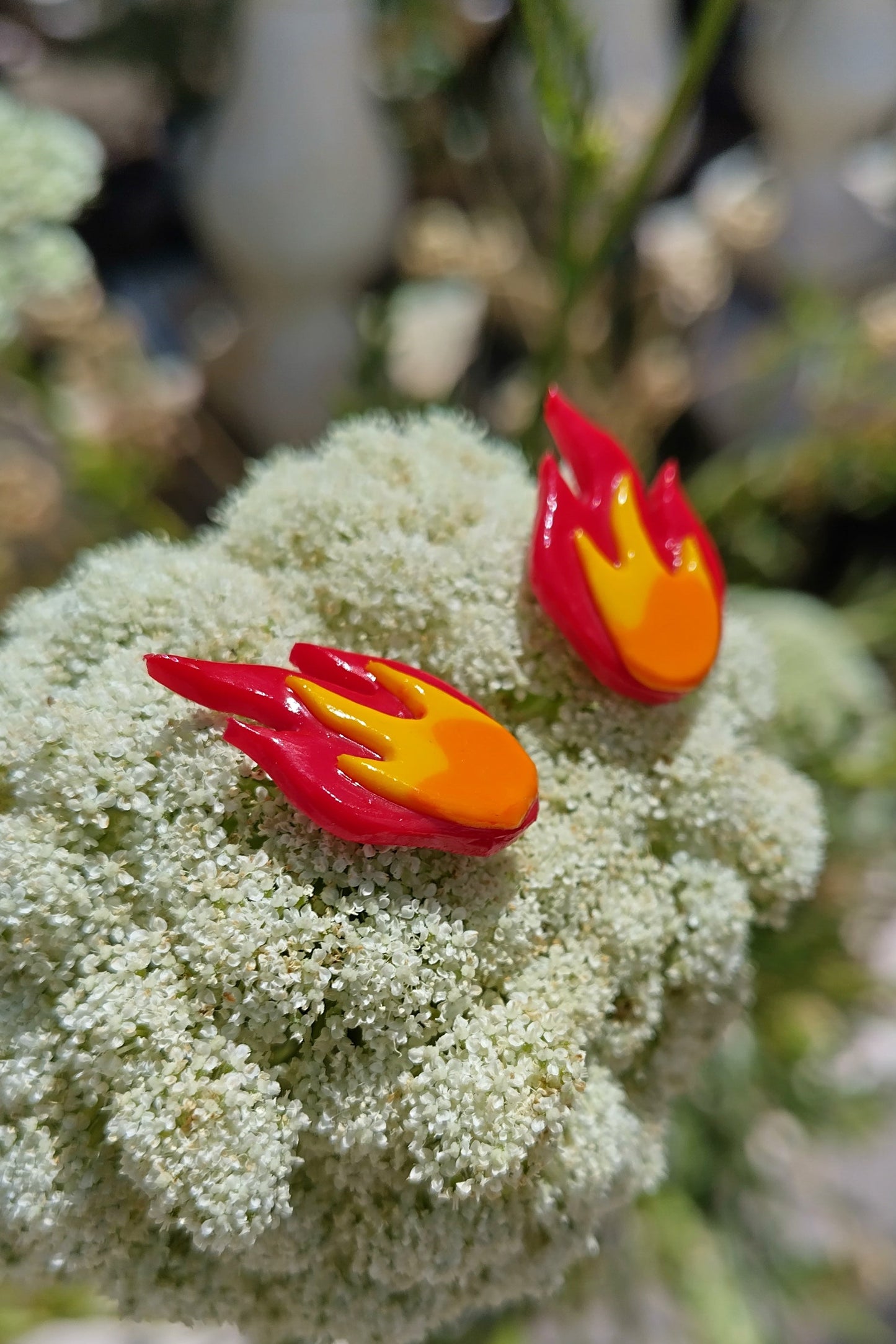 Pendientes LLAMA MINI en rojo