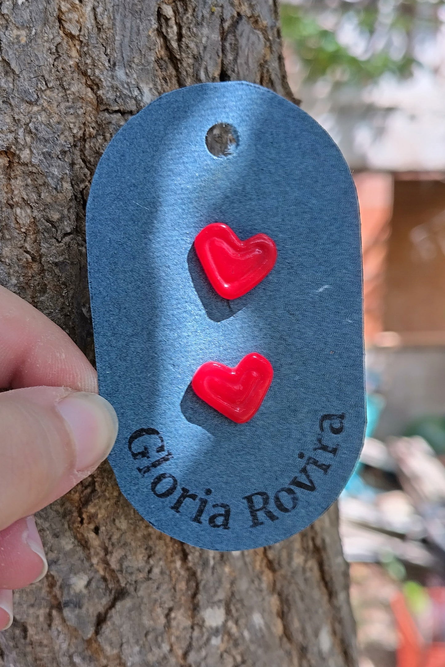 Pendientes DULCE CORAZÓN Rojo