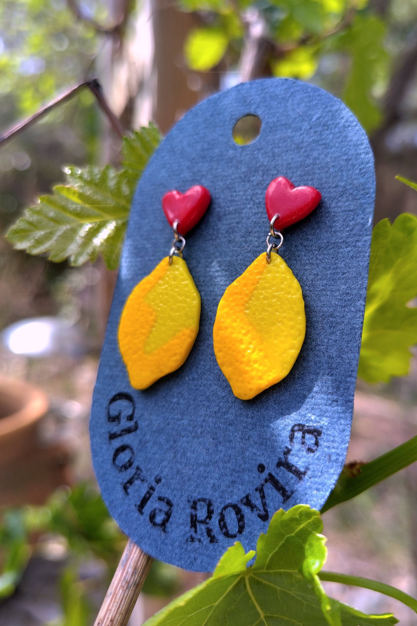Pendientes Corazón de Limón