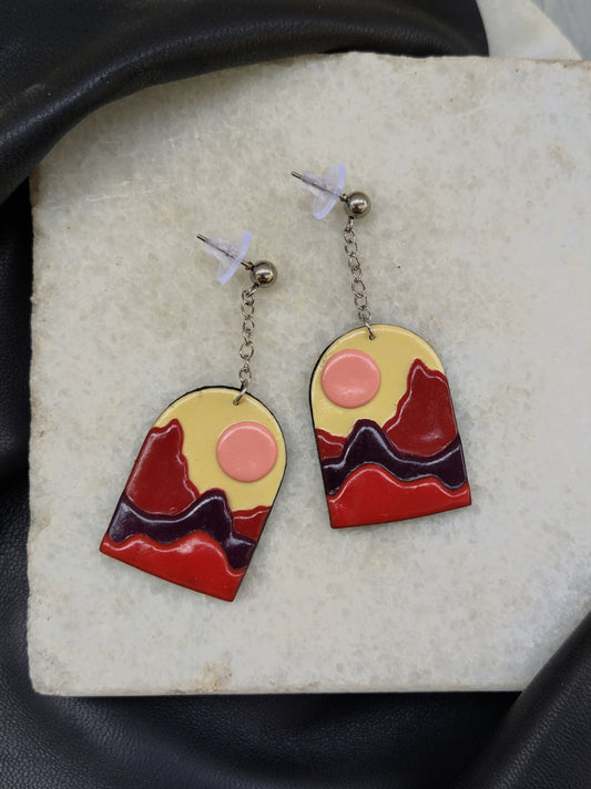 Pendientes ROIS rojos